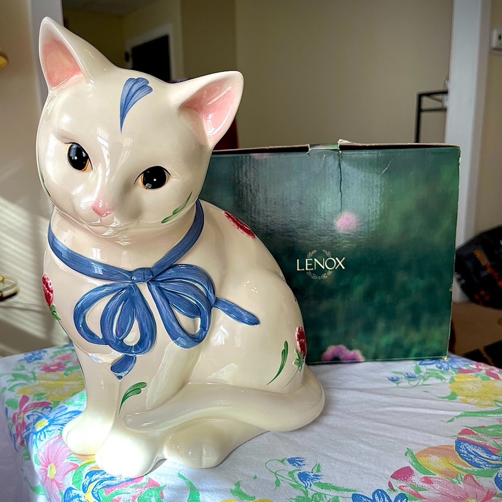 Lenox Kitten Cookie Jar